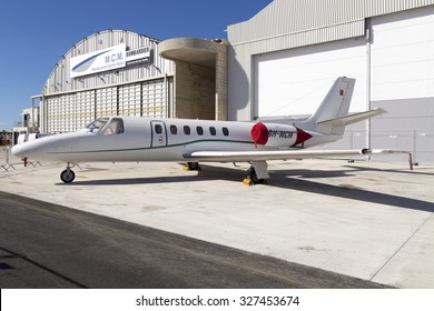 Luqa, Malta September 26, 2015: Maltese Registered Cessna S550 Citation SII [9H-MCM] In Apron 2.