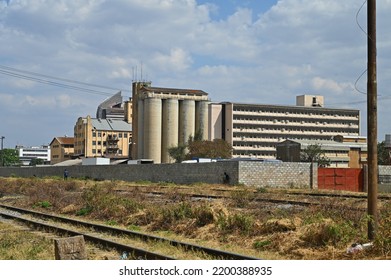 Lusaka, Zambia - August 21st, 2022: View On Factories And Business Buildings In Lusaka, The Capital Of Zambia