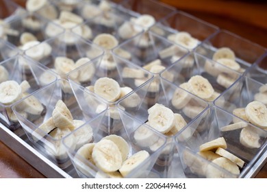 Luscious banana raw materials for making Banoffee Pie. - Shutterstock ID 2206449461