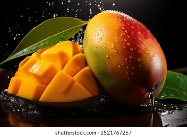 
A luscious mango image featuring its bright yellow-orange hue and smooth skin. Ideal for food-related content, tropical themes, or healthy lifestyle visuals, capturing the essence of summer and fresh - Powered by Shutterstock