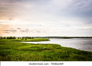 Lush Pond At Sunset East Coast Delaware