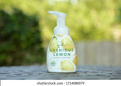 Lushious Lemon Foaming Hand Soap Is A New Product Produced By Young Living Which Was Released In April Of 2020 - San Antonio, Texas, USA - April 25, 2020