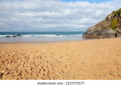 Lusty Glaze Beach Newquay Cornwall England UK - Shutterstock ID 2137275577