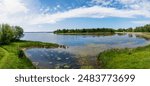 The Luther Marsh, part of a wildlife management area in Southern Ontario, is seen on a partly cloudy day.