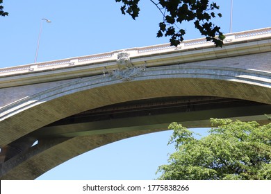 Luxembourg - 06 28 2019 : The Adolphe Bridge In Luxembourg On The Pétrusse River, City Of Luxembourg, Grand Duchy Of Luxembourg