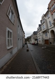 Luxembourg, December 4, 2021: The Grund district is one of Luxembourg City's oldest neighborhoods. Grund is the lower fortified area of Luxembourg city, located on the banks of the River Alzette. 