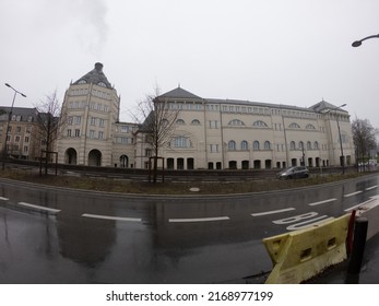 Luxembourg, December 5, 2021: The Judiciary City on the "Plateau du Saint Esprit", is a site in Luxembourg City, in southern Luxembourg, that houses a number of courts and legal offices.