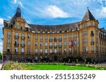 Luxembourg, The historic city hall is a grand structure in the citys central square. Its impressive facade and clock tower attract many tourists, making it a central landmark in the area.