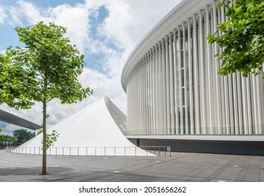 Luxembourg, Luxembourg - July 2021: Philharmonie Luxembourg - The Grande-Duchesse Joséphine-Charlotte Concert Hall