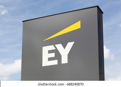 Luxembourg, Luxembourg - July 22, 2017: Ernst  Young Also Called EY Is One Of The Largest Professional Services Firm In The World And Is One Of The Big Four Accounting Firms