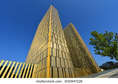 Luxembourg / Luxembourg - Oktober 3, 2014: The European Court Of Justice On Kirchberg Plateau