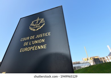 Luxembourg, Luxembourg - Oktober 3, 2014: The European Court Of Justice On Kirchberg Plateau