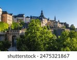 Luxembourg old city, Ville Haute district, is the UNESCO World Heritage site in Luxembourg