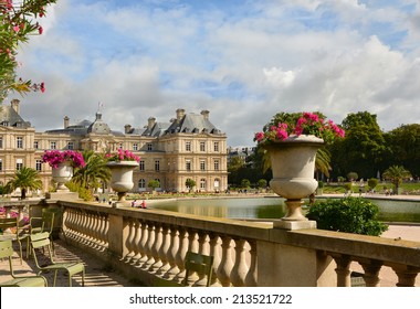 Luxembourg Palace in Luxembourg Gardens in Paris, France.