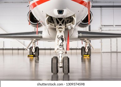 Luxorious Business Jet In Hangar