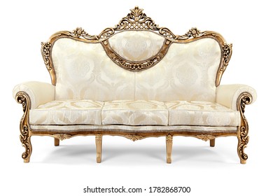 Luxurious Classic Sofa On White Background Stock Photo 1782868700 ...