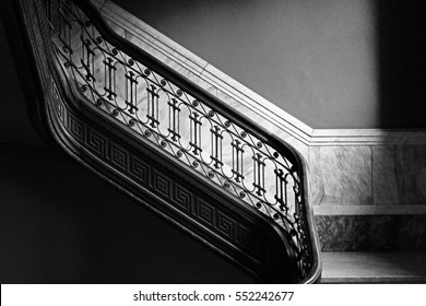 Luxurious Elegant English Antique Stairway