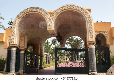 Luxurious Entrance To A Palace Located In Tangier, Morocco.