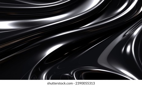Luxurious golden background with satin drapery. 3d illustration, 3d rendering.3d Abstract Modern Business Background wallpaper background golden with black wavy lines