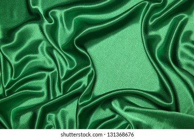 Luxurious Saturated Green Satin