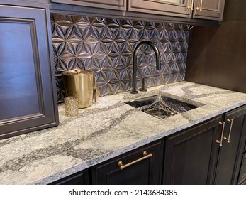 Luxury Bar Sink With Countertops And Luxury Faucet