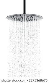 luxury bathroom faucet falling water object