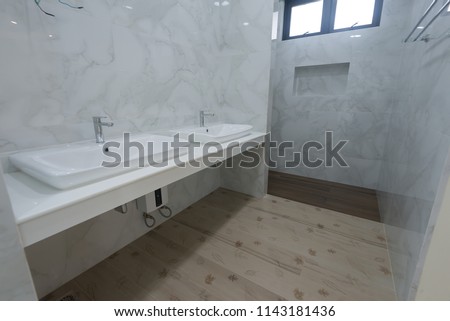 Luxury bathroom in luxury house, Interior Architecture