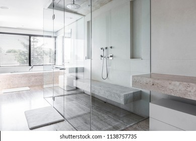 Luxury Bathroom With Shower