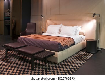 Luxury Bedroom Interior Carved Wood Bed Stock Photo (Edit Now) 1127234231