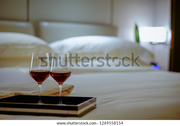 Luxury Bedroom Red Wine Background Backgrounds Textures