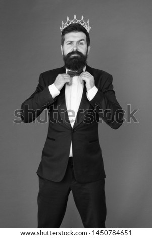 Similar – bearded guy in a retro jacket