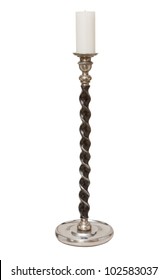 Luxury Black Candle Stand On White