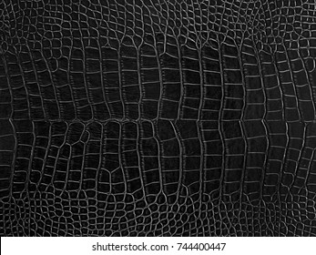 Luxury black leather closeup texture background for pattern design.