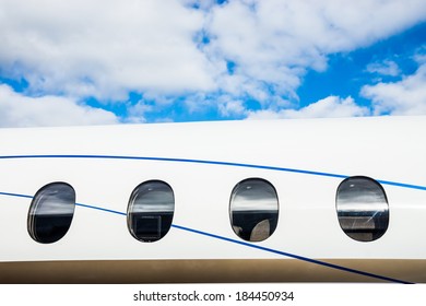 Luxury Business Private Jet Plane Windows Raw