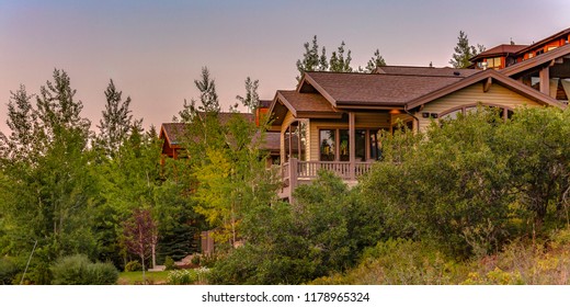 Luxury Cabin Homes In Park City Utah Pano