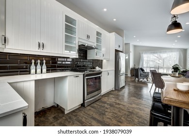 Luxury Canadian House Completely Renovated, Furnished and Staged with Basement, Deck, Backyard and Garage for Sale - Shutterstock ID 1938079039
