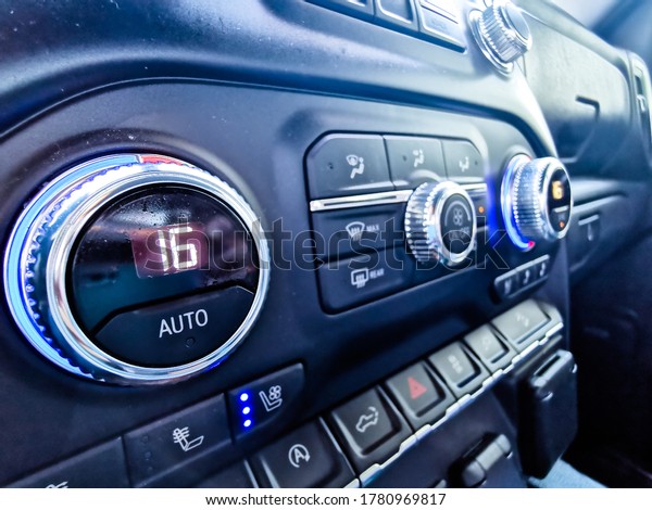 luxury car ac control\
panel