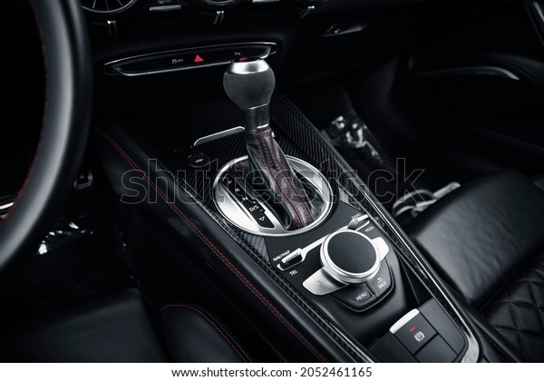 Luxury Car Black and Red\
Interior