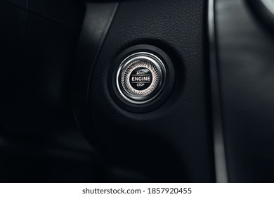 Luxury Car Engine Start And Stop Button