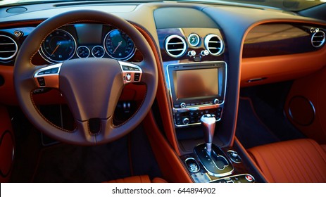 Luxury car Interior - Shutterstock ID 644894902