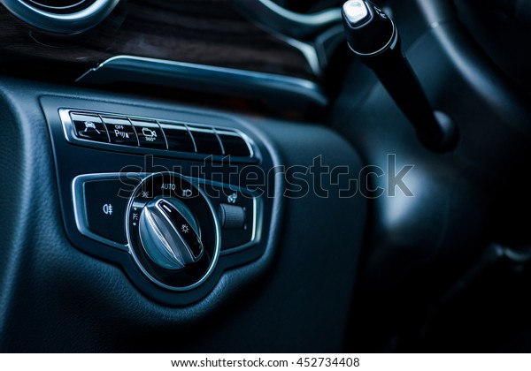 Luxury Car Interior Light Camera Control Stock Photo Edit