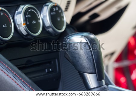 Luxury car Interior -  shift lever 