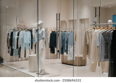 luxury clothes store in shopping mall - Powered by Shutterstock