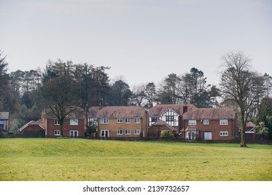 Luxury Countryside Rural Village Aerial View From Above In St Andrews Scotland UK