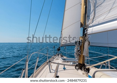 Similar – Image, Stock Photo A mast in the sea of clouds