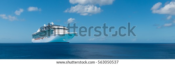Luxury cruise ship /\
vacation banner.