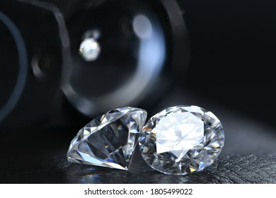Luxury Diamonds on Black Background - Shutterstock ID 1805499022