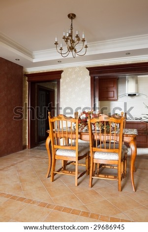 luxury diningroom interior
