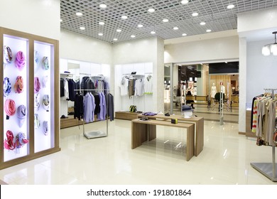 Luxury And Fashionable Brand New Interior Of Cloth Store