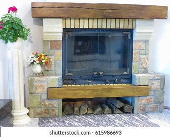 Modern Fireplace Mantle Images Stock Photos Vectors Shutterstock